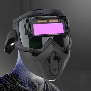 Helm Las Otomatis Penggelap dengan Tenaga Surya, Aktif/Mati Otomatis, Pelindung Wajah untuk Pengelasan, Bahan PP untuk Masking Las - Product Image 4