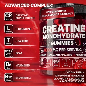 Gomme di Creatina Monoidrato con Vitamine B6, B12 e <span class=keywords><strong>BCAA</strong></span> - Product Image 4