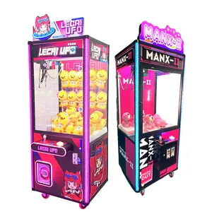 Giá rẻ đồng tiền hoạt động Đồ chơi cần cẩu Claw Máy Hong Kong Arcade Gấu bông cần cẩu máy trò chơi để bán