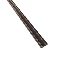 Rail magnétique moderne pour éclairage LED, lampe sur rail DC48V ultra-mince, rail magnétique 1m 2m 3m, rail magnétique noir et blanc