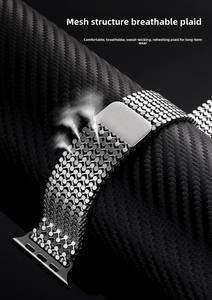 Bracelet de montre en acier inoxydable en gros pour Apple Watch Ultra 49mm SE 44mm S1-9 CHARM avec fermoir magnétique - Product Image 6