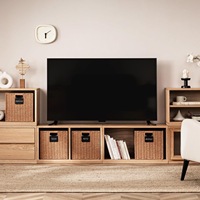Cube de rangement avec étiquette, bac de rangement pliable avec poignée, panier de rangement carré pour étagères, panier en corde de papier tressé pour l'organisation