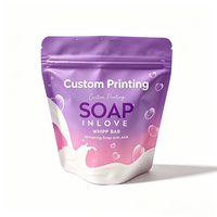 Savon liquide corporel blanchissant personnalisé imperméable, emballage en PE refermable pour savon liquide naturel visage et corps, sels de bain, gommage