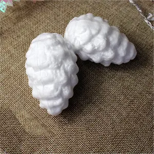 All size white polystyrene styrofoam foam pine cone for Christmas Wedding Home Valentine'S Day Children DIY Decorations