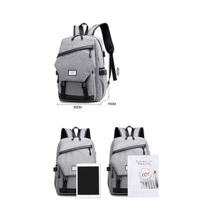 Sac à dos multifonctionnel pour homme tendance personnalisé avec chargement USB intelligent, sac d'affaires en Oxford, fermeture à dos souple - Product Image 6