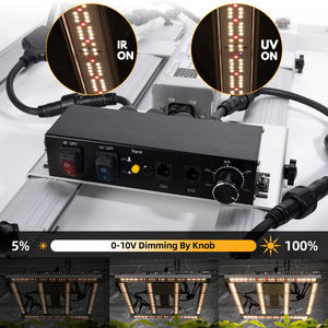 Faible remise élèvent des lumières 240W balaced PPFD 4 + 2 bar lm301h lm301b uv ir sparate control 3*3 tente led grandir 240w samsung lm301h evo - Product Image 4