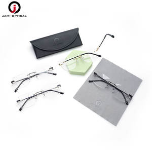 新入荷 リムレス眼鏡フレーム フレキシブル ビジネス メンズ眼鏡 フレキシブルメタル眼鏡フレーム - Product Image 3