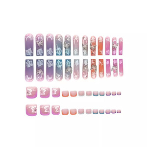 Nuevo juego de prensa de alta calidad para uñas y dedos de los pies, venta al por mayor, precio bajo, hermosos diseños de Uñas postizas, arte de uñas - Product Image 2