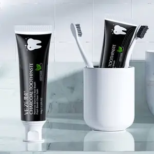 Wholesale VEZE Custom Bamboo Charcoal Break Down Tartar Deeply Clean Tooth Mint Whitening Toothpaste