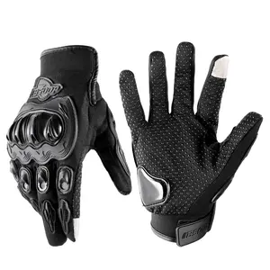 Dokunmatik ekran siyah eldiven motosiklet eldivenleri kış yaz Motos koruyucu donanım yarış eldivenleri