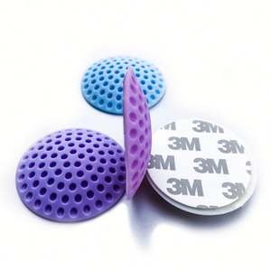 Protecteur mural d'arrêt de porte, arrêt de porte avec adhésif fort pour dos Protecteur mural en silicone silencieux et absorbant les chocs - Product Image 1