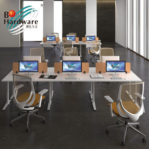 गर्म बेचने के लिए टी आकार का धातु टेबल पैर 2 व्यक्ति कार्यालय डेस्क - Product Image 5