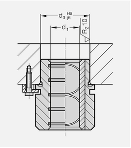 Boulon coulissant à faible entretien pour systèmes de guidage de moules ISO 9448-6 - Product Image 2