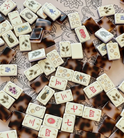Коллекция Eloise: Роскошный акриловый американский маджонг Mahjmood Amoremahjong Beaubammahjong с дизайном черепахового панциря, быстрая доставка