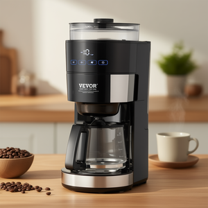 Cafetera eléctrica de goteo Vevor de 10 tazas, programable, con control de intensidad de preparación, para uso doméstico y comercial. - Product Image 2