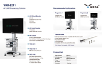 Système de caméra endoscopique électrique IKEDA YKD-9210 4K pour urologie et colonoscopie, étanche IPX8, résolution 1800 lignes, capteur CMOS