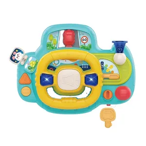 KSF Brand New Multi-functional Wisdom Funny Steering Wheel Toy Baby Electronic Driving Simulator Steering Wheel Children Toys