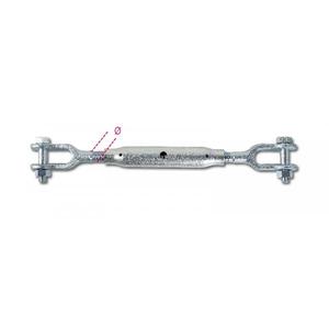 BETA - 080099512 ROBUR-Tensores de mordaza y mordaza, cuerpos de tubería, ELEMENTOS DIN 1478 galvanizados (en blíster) PARA FIJACIÓN - Product Image 1