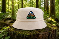 Topi Bucket Kasual Bordir Custom Dewasa Grosir Katun Topi Matahari Camping Unisex Outdoor Memancing Bepergian Saku Resleting