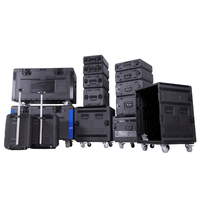 OEM/ODM de gran tamaño de plástico Tv 55 Flight Case con espuma plegable Led Panel Flight Case extraíble Flight Case para cables