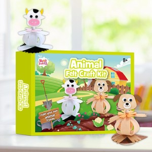 Kit de couture et feutrage DIY 2026 pour débutants – Ensemble de création d'ornements animaux pour garçons et filles de 3 ans et plus - Product Image 5