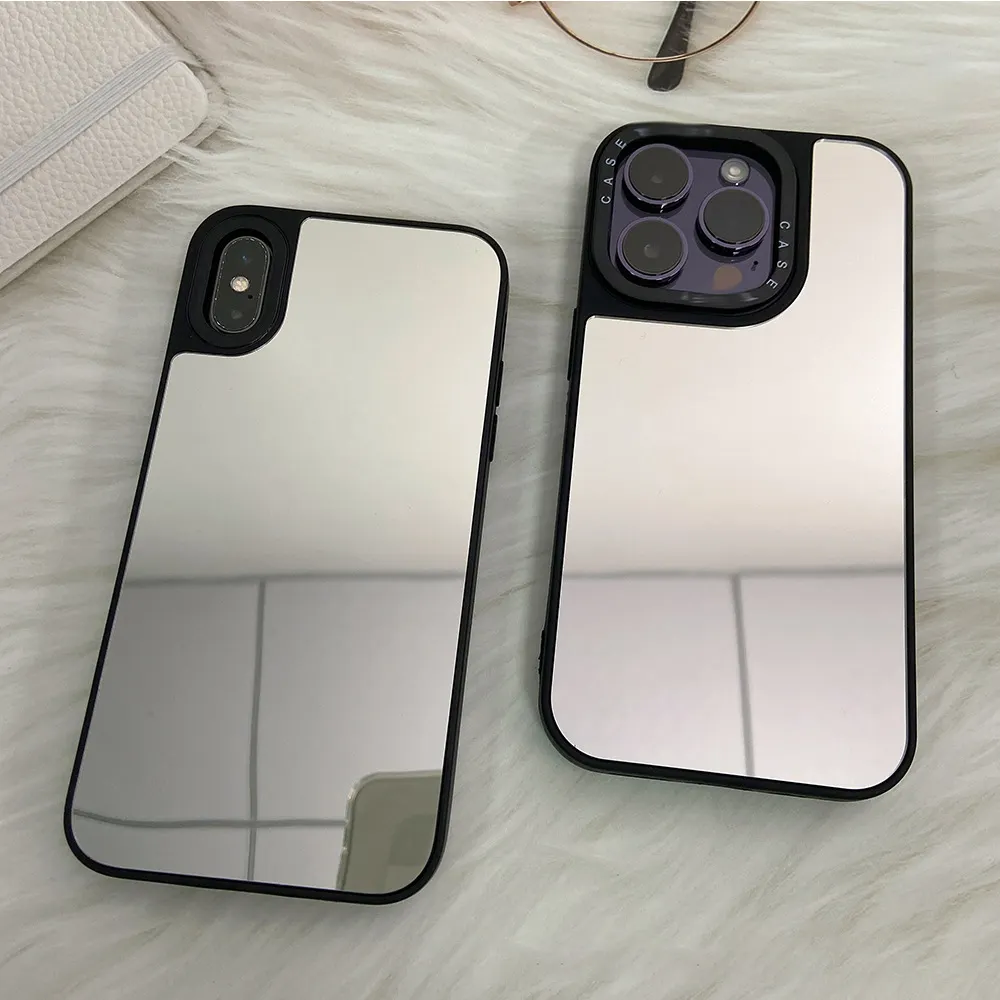 Geili Tpu Pc Phone Cover For Iphone 14 Plus X Xr Xs Max Case With Mirror Make Up For Iphone 13 12 Mirror Phone Case