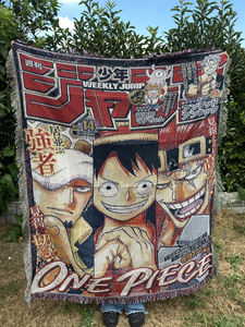 Manta Tejida de Anime Japonés Luffy DZ 2024, Juego de Manta para Sofá y Cama, Cómoda, Resistente al Desgaste, Tapiz Tejido para Picnic, Manta para Sofá - Product Image 2