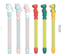 Vente en gros de jouets d'été à tirer, pistolets à eau dinosaure et licorne, canon à eau