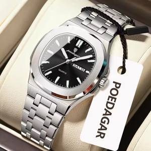 <span class=keywords><strong>Reloj</strong></span> POEDAGAR 792 para Mujer, Luminoso, Cuadrado, de Moda, de Acero Inoxidable, de Cuarzo, <span class=keywords><strong>Reloj</strong></span> Femenino - Product Image 6