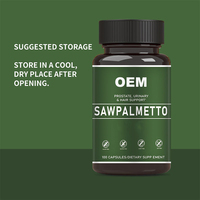 Capsules OEM de Saw Palmetto Capsules de supplément de prostate à base de plantes pour hommes