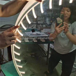 Fullkenlight-<span class=keywords><strong>Miroir</strong></span> de salle de bains à <span class=keywords><strong>action</strong></span> tactile de haute qualité, avec gradateur, 3 lumières, pour hôtel, aluminium argenté, moderne - Product Image 3