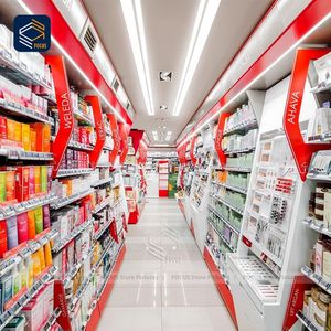 Système d'étagères de pharmacie en <span class=keywords><strong>pente</strong></span> Comptoir de pharmacie avec éclairage LED pour affichage de la médecine au détail - Product Image 3