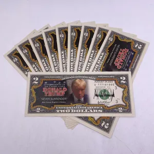 2024 vente en gros pas de monnaie recueillir Souvenirs Lot DonaldTrump US Dollar monnaie papier billet de banque à vendre