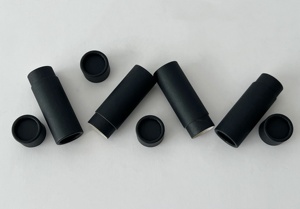 Caja de embalaje de barra de labios personalizada degradable ecológica, tubo de papel Kraft redondo hecho a mano, tubo de papel de bálsamo labial personalizado - Product Image 5