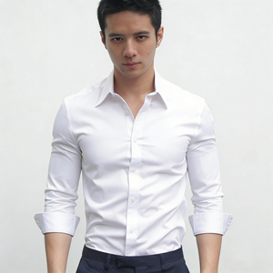 Camicie da Uomo Formali a <span class=keywords><strong>Maniche</strong></span> Lunghe con Logo, Camicie <span class=keywords><strong>Senza</strong></span> <span class=keywords><strong>Maniche</strong></span> Bianche da Uomo - Product Image 1