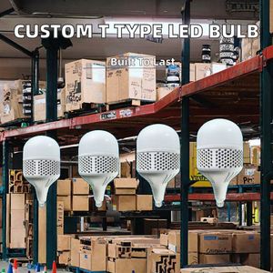 Ampoules LED personnalisées de type T E27 B22 avec corps en aluminium et alimentation CA pour l'éclairage domestique et des entrepôts - Product Image 3