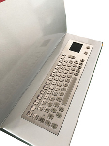 Touchscreenkiosk met stijlvol en ADA-conform ontwerp, vandalismebestendig SAW-touchscreen, TFT <span class=keywords><strong>LCD</strong></span> en een toetsenbord van roestvrij staal. - Product Image 5