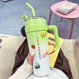 Taza de Viaje de Acero Inoxidable de 40 oz, Más Vendida, con Tapa y Asa, para Camping, Aislamiento Térmico >24 Horas, Ecológica - Product Image 2