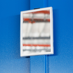 Armario de Acero Plegable de 2 Puertas, Estilo Europeo Moderno, con Acabado Resistente, para Uso en Escuelas, Gimnasios y Talleres, Color Azul - Product Image 6