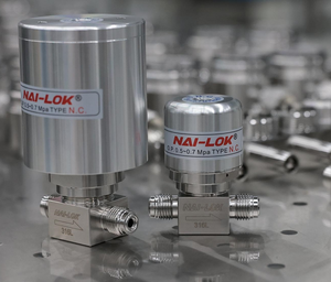 Sistema di alimentazione <span class=keywords><strong>gas</strong></span> ad altissima purezza NAI LOK, regolatore di pressione monostadio 3500psi con attacco femmina 1/2 e guarnizione metallica per semiconduttori - Product Image 6