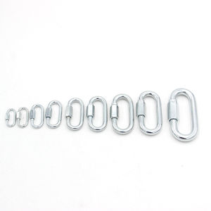 Черный матовый овальный карабин, коммерческое быстрое соединение с винтовой цепью - Product Image 2