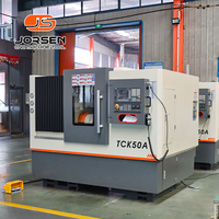Mesin Bubut CNC TCK50A Tipe Slant Bed dengan Lubang Spindle 66mm, Turret Hidrolik 8 Stasiun, Swing 500mm, 3000 RPM untuk Fitting