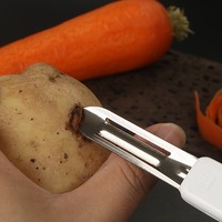 Roestvrijstalen Dunschiller Keukengadgets Fruit Zoete Aardappel Schilmes Multifunctioneel Huishoudelijk Schilmes
