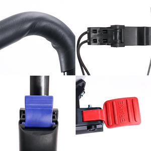 Chariot de golf pliable à 3 roues en aluminium, léger, à pousser à <span class=keywords><strong>la</strong></span> main, avec cadre durable, poignée antidérapante, pince réglable - Product Image 6