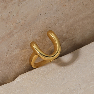Anillos de herradura en forma de U de acero inoxidable, resistentes al desgaste, para amantes de los caballos, regalo al por mayor - Product Image 3