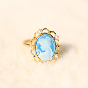 Anillo de Plata 925 con Incrustaciones de <span class=keywords><strong>Camio</strong></span> en Relieve, Venta de Fábrica - Product Image 3