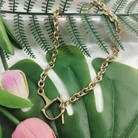 Chunky Horse Snaffle Bit Collier en acier inoxydable 316L Collier à la mode unisexe avec chaîne