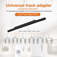 Luminaire sur rail linéaire mince de 1175 mm, adaptateur universel pour rail et driver sans scintillement pour la rénovation de magasins de détail