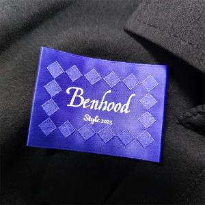Étiquettes tissées d'accessoires de vêtements de logo de marque personnalisée de haute qualité pour les étiquettes de vêtements de chemise - Product Image 3