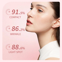 Marque privée 5-en-1 Acide hyaluronique Vitamine C E Anti-âge Peptide Collagène Sérum Lifting instantané Liquide de beauté de la peau